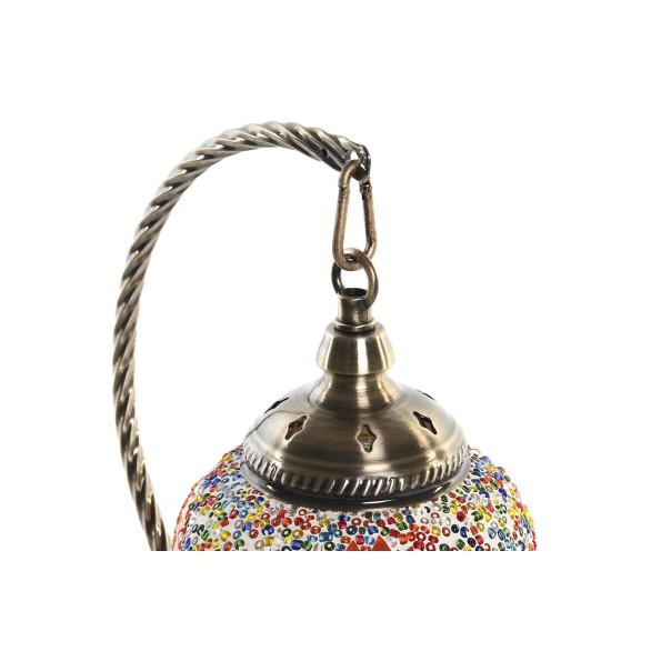 LAMPARA SOBREMESA METAL 19X13X27 MOSAICO 2 SURT.