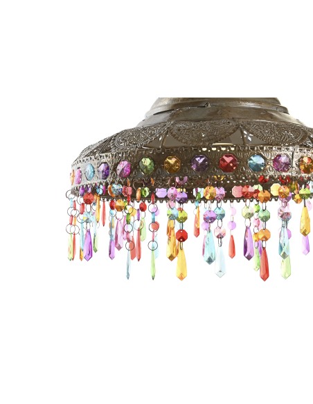 LAMPARA TECHO METAL ACRILICO 37X37X38 DORADO