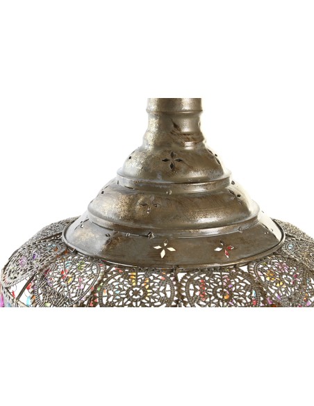 LAMPARA TECHO METAL ACRILICO 37X37X38 DORADO