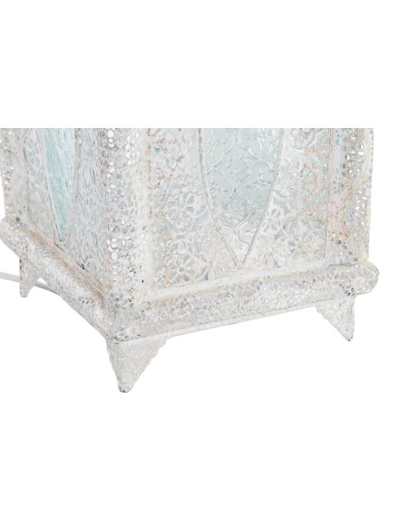 LAMPARA SOBREMESA METAL 21,5X21,5X51 ETNICA