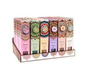 INCIENSO VARILLA SET 40 MADERA 25 CM. SOPORTE 6 SU