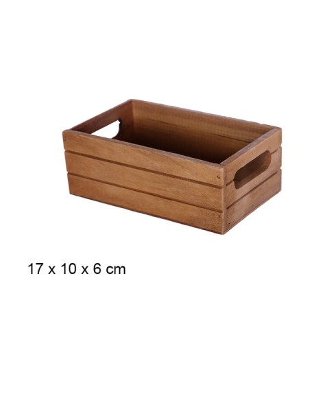 CAJA MADERA CAOBA 17X10X6CM