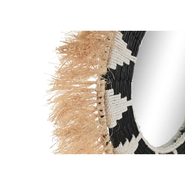 ESPEJO FIBRA RAFIA 50X3X50 NATURAL