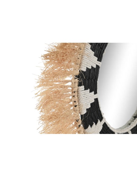 ESPEJO FIBRA RAFIA 50X3X50 NATURAL