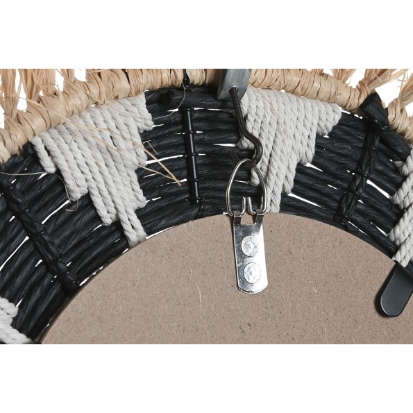 ESPEJO FIBRA RAFIA 50X3X50 NATURAL