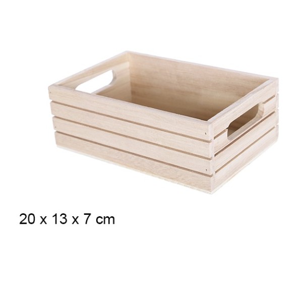 CAJA MADERA NATURAL 20X13X7CM