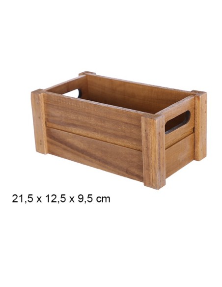 CAJA MADERA CAOBA 21,5X12,5X9,5CM