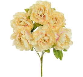 RAMO PEONIA X 6 (A)-42 CM (BEIG)