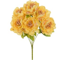 RAMO PEONIA X 6 (A)-42 CM (OCRE)