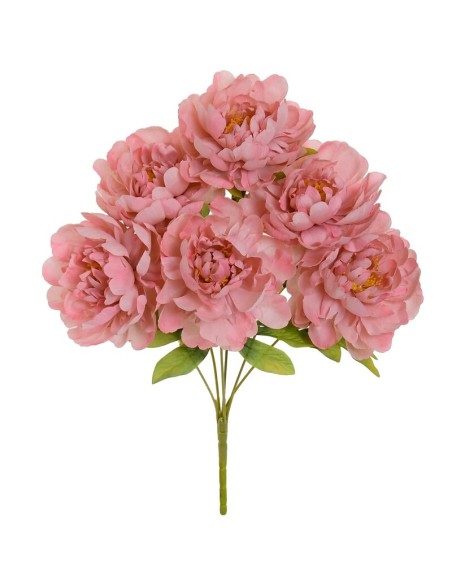 RAMO PEONIA X 6 (A)-42 CM (ROSA)