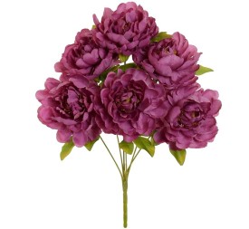 RAMO PEONIA X 6 (A)-42 CM (VIOLETA)