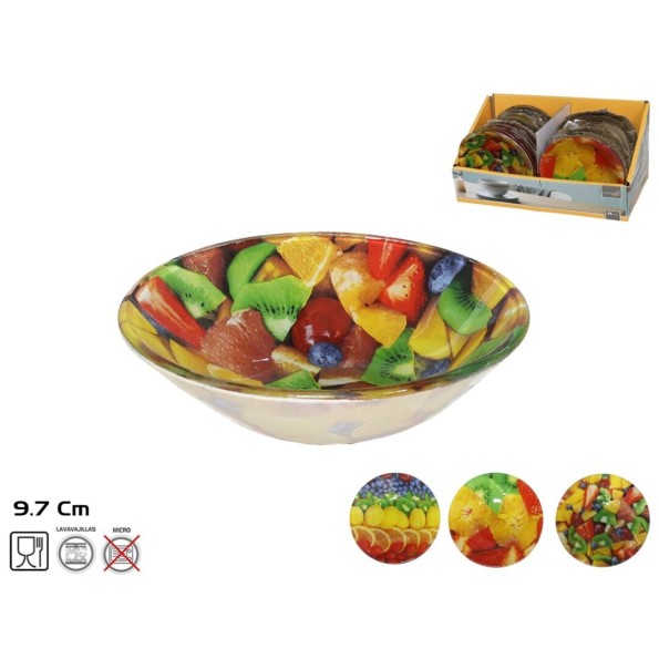 BOWL CRISTAL 9,7CM FRUITS 3 SURTIDOS