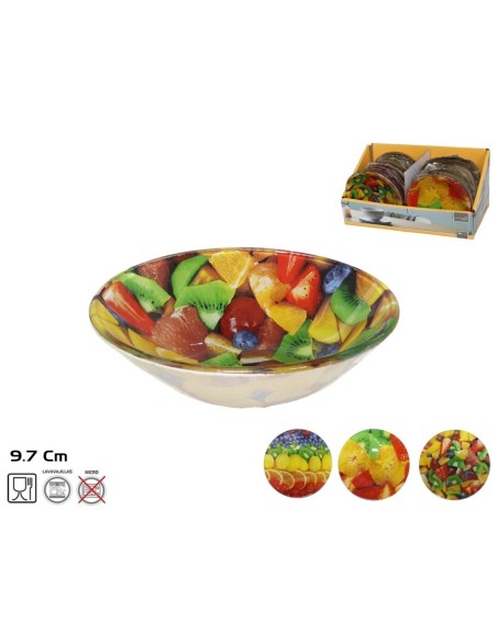BOWL CRISTAL 9,7CM FRUITS 3 SURTIDOS