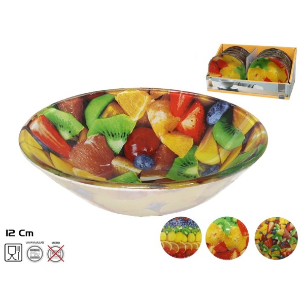 BOWL CRISTAL 12CM FRUITS 3 SURTIDOS