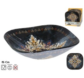 BOWL CRISTAL CUADRADO SHIELD 15X15CM