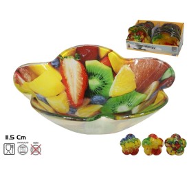 BOWL CRISTAL FLOR FRUITS 11,5X11,5CM 3 SURTIDOS