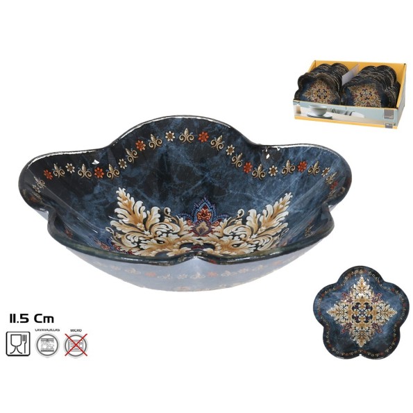 BOWL CRISTAL FLOR SHIELD 11,5X11,5CM