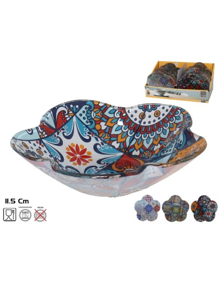 BOWL CRISTAL FLOR CHURCH 11,5X11,5CM 3 SURTIDOS