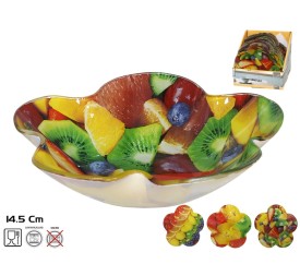 BOWL CRISTAL FLOR FRUITS 14,5X14,5CM 3 SURTIDOS