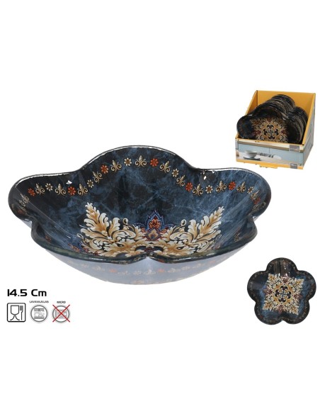 BOWL CRISTAL FLOR SHIELD 14,5X14,5CM