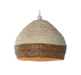 LAMPARA TECHO FIBRA 38X38X28 NATURAL