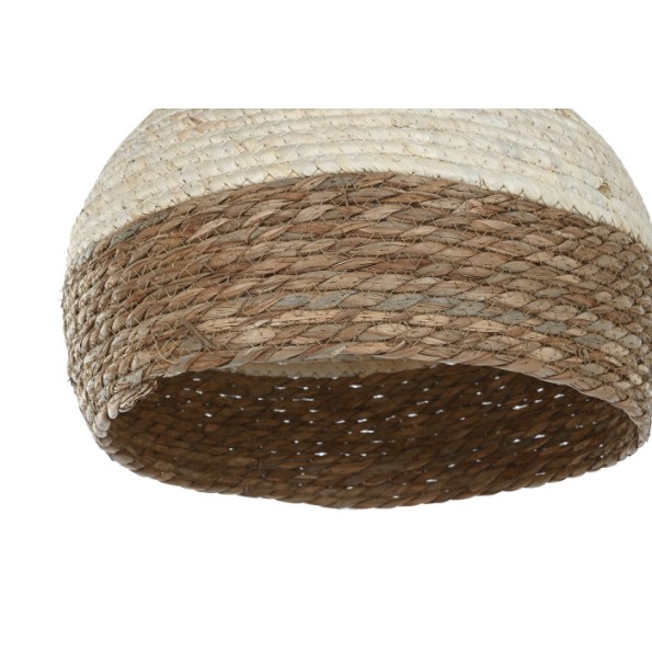 LAMPARA TECHO FIBRA 38X38X28 NATURAL