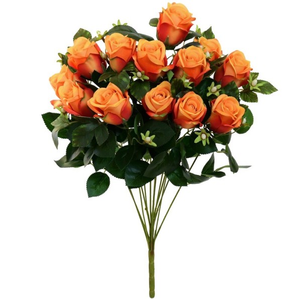 RAMO ROSAS X13 -50CM (NARANJA)