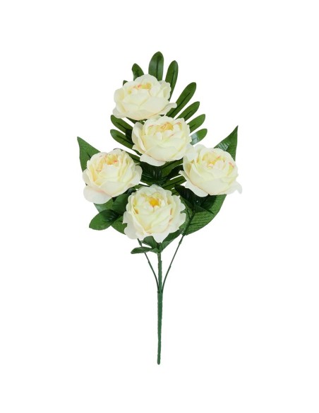 CONJUNTO PEONIA X 5-50CM (CREMA)