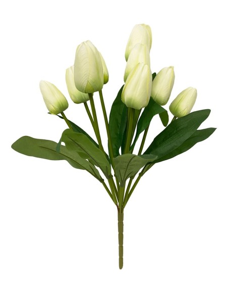 RAMO TULIPANES X 9 -44CM (BLANCO)