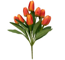 RAMO TULIPANES X 9 -44CM (NARANJA)
