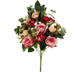 CONJUNTO ROSAS -CAPULLOS (A)-56CM (ROSA)