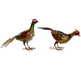 FIGURA METAL 49,5X15,2X34,9 FAISAN 2 SURT.