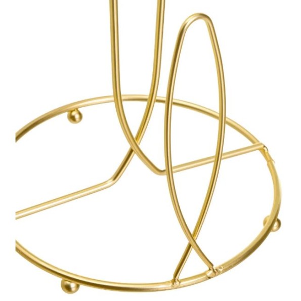 PORTARROLLOS METAL DORADO 16 X 16 X 32 CM
