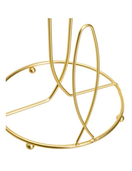 SERVILLETERO METAL DORADO 19 X 19 X 6,50 CM