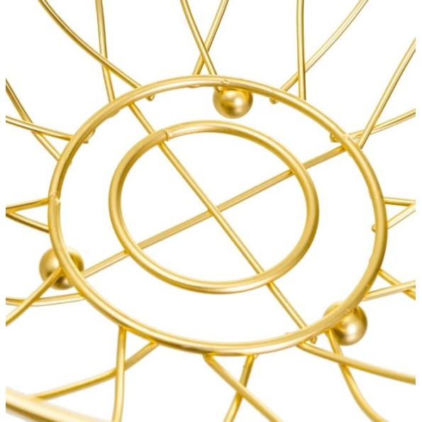 FRUTERO METAL DORADO 26 X 26 X 11 CM