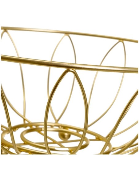 FRUTERO METAL DORADO 26 X 26 X 11 CM