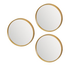 S/3 ESPEJO PP ORO 21 X 2,50 X 21 CM