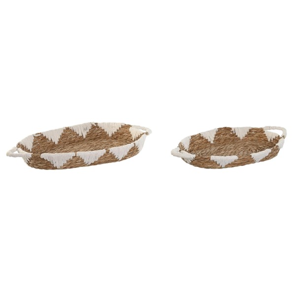 CESTA SET 2 FIBRA ALGODON 50X28X6 NATURAL