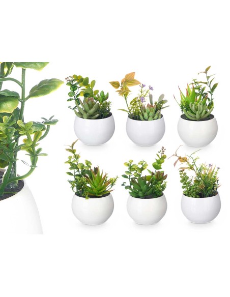 MACETA REDONDA BLANCA SURT 6