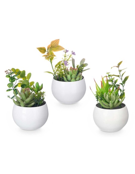 MACETA REDONDA BLANCA SURT 6