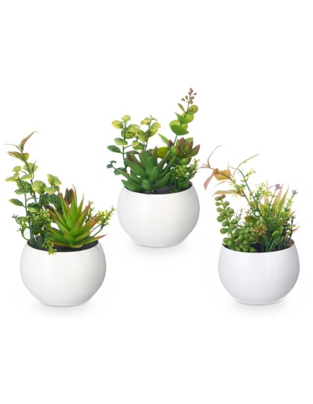 MACETA REDONDA BLANCA SURT 6