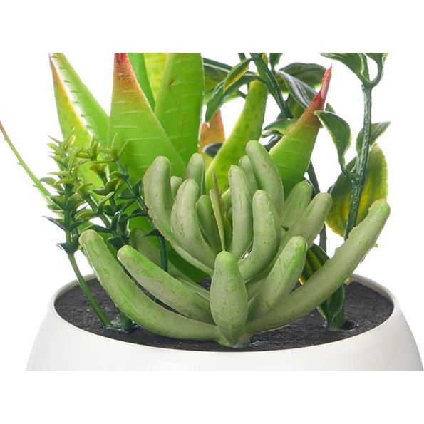 MACETA REDONDA BLANCA SURT 6