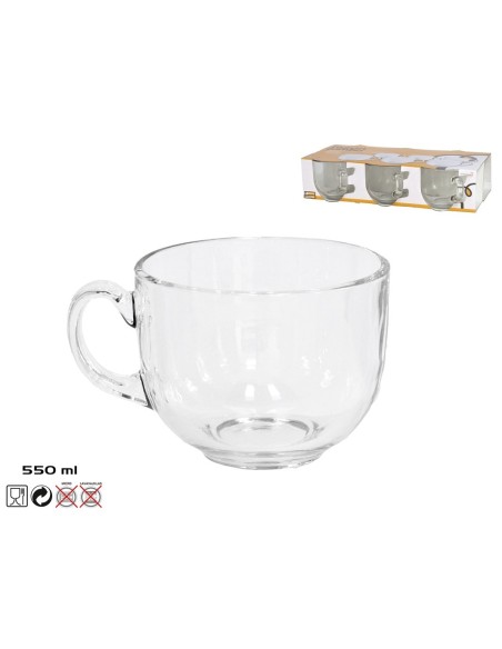 TAZON JUMBO 550 ML BERNA - CRISTAL