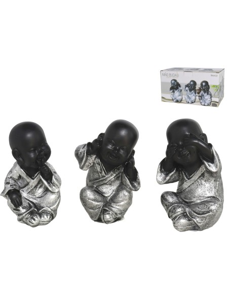 NIÑO BUDA SUERTE DOMU 9X9X15CM 3 SURT.