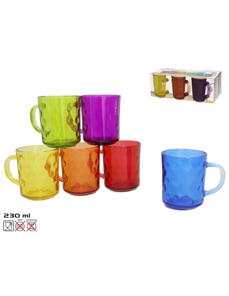 TAZA CRONOS COLOR 230 ML - CRISTAL
