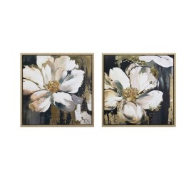 CUADRO ENMARCADO FLOR 30% 2 SURT 50X50X3,8 CM