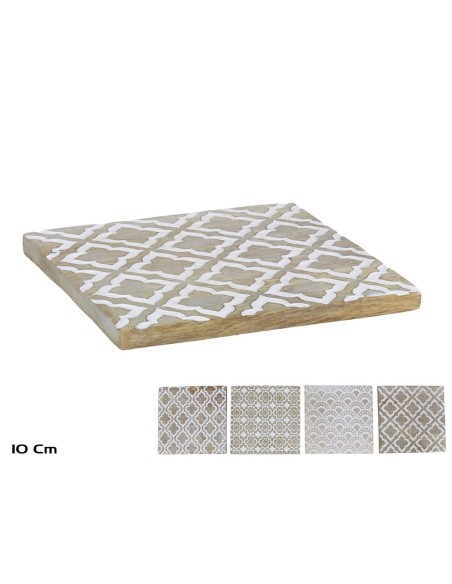 POSAVASOS GEOMETRIC 10X10CM 4STD