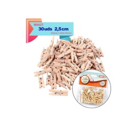 PINCITAS DE MADERA NATURAL 2.5CM