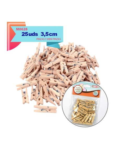 PINCITAS DE MADERA NATURAL 3.5CM