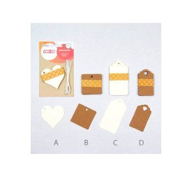 ETIQUETAS DE REGALO TROQUELADAS 9UDS